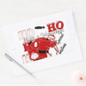 HOHOHO Een heerlijke kerst met dankbaarheid Rechthoekige Sticker (Envelop)