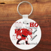 HOHOHO Een heerlijke kerst met dankbaarheid Sleutelhanger (Voorkant)