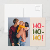 Hohoho Family Holiday & kerstkaart Feestdagenkaart (Voorkant / Achterkant)
