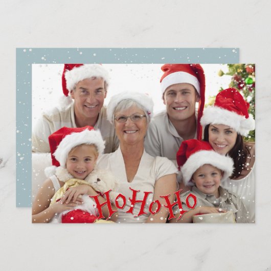 HoHoHo Feestdagenkaart (Voorkant / Achterkant)