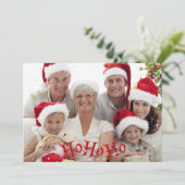 HoHoHo Feestdagenkaart (Staand voorkant)