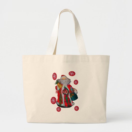 Hohoho Gelukkige Sinterklaas Prettig Kerstfeest Fi Grote Tote Bag (Voorkant)