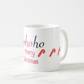 HoHoHo Groen Vrolijk Kerstfeest Sticker Koffiemok (Voorkant rechts)