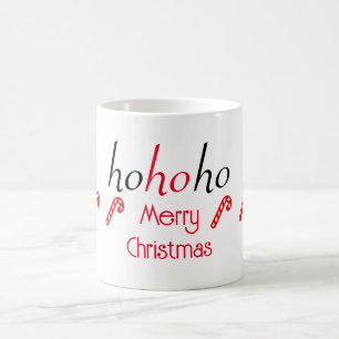 HoHoHo Groen Vrolijk Kerstfeest Sticker Koffiemok