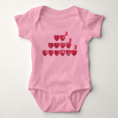 Hohoho Hearts Santa Cool Romper (Voorkant)