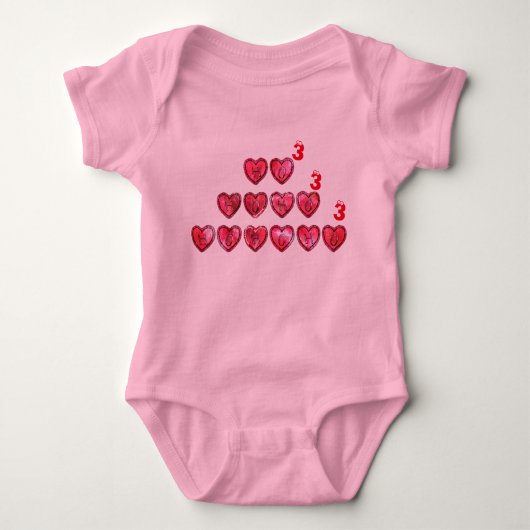 Hohoho Hearts Santa Cool Romper (Voorkant)