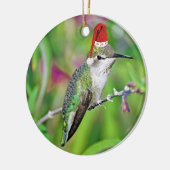HoHoHo Hummingbird Keramisch Ornament (Links)