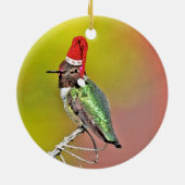 HoHoHo Hummingbird Keramisch Ornament (Achterkant)