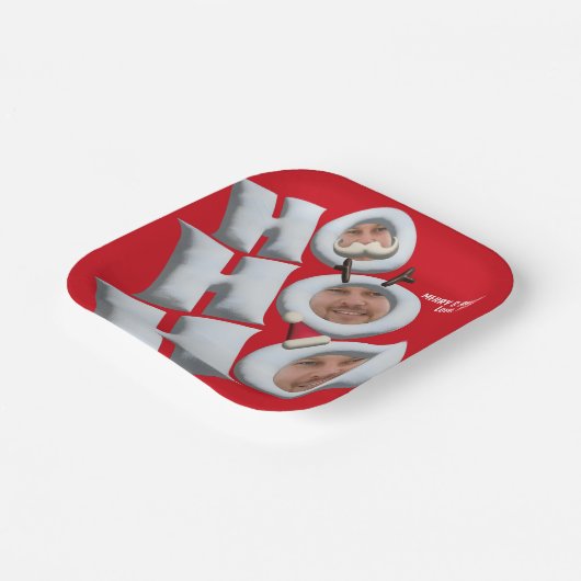 HOHOHO! Ik ben het! vakantiefeestje Papieren Bordje (Gebogen)