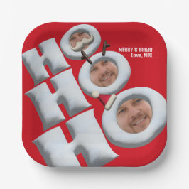 HOHOHO! Ik ben het! vakantiefeestje Papieren Bordje