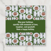 HOHOHO! Ik ben het! vakantiekaart Bedankjes Labels (Achterkant)