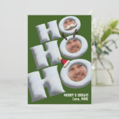 HOHOHO! Ik ben het! vakantiekaart Feestdagenkaart (Staand voorkant)