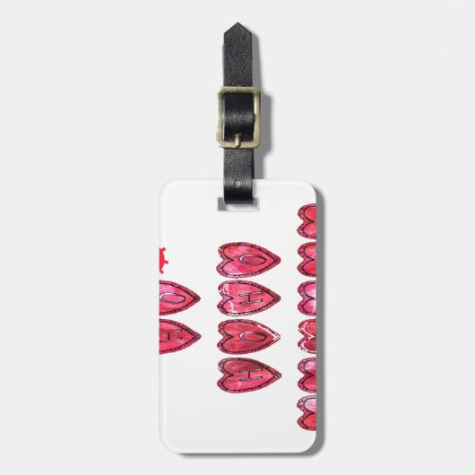 Hohoho! Kerstliefde desi Bagagelabel (Voorkant verticaal)