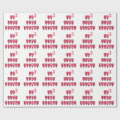 Hohoho! Kerstliefde desi Cadeaupapier (Vlak)