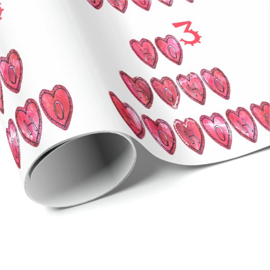 Hohoho! Kerstliefde desi Cadeaupapier (Rol Hoek)