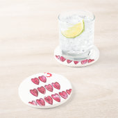 Hohoho! Kerstliefde desi Zandsteen Onderzetter (Zijkant)