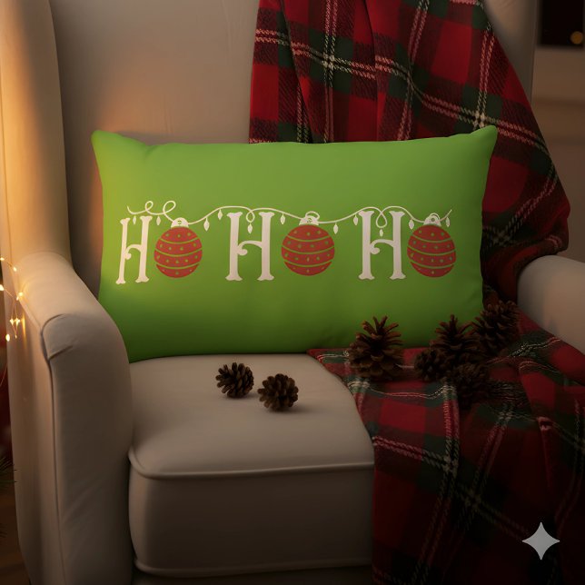 HoHoHo Kerstmis Kussen (Ho Ho Ho Christmas Pillow)