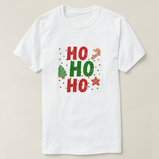 HoHoHo Kerstmis T-shirt (Design voorkant)