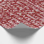 HoHoHo kerstpatroon Cadeaupapier (Hoek)