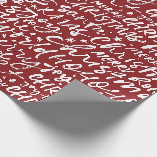 HoHoHo kerstpatroon Cadeaupapier (Hoek)