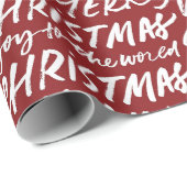 HoHoHo kerstpatroon Cadeaupapier (Rol Hoek)