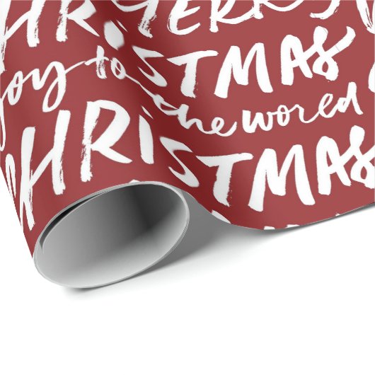 HoHoHo kerstpatroon Cadeaupapier (Rol Hoek)