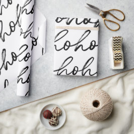 HoHoHo kerstpatroon Cadeaupapier