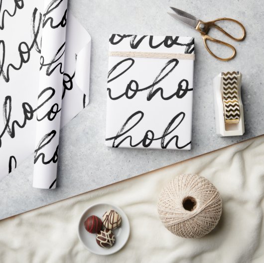 HoHoHo kerstpatroon Cadeaupapier (Crafts)