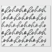 HoHoHo kerstpatroon Cadeaupapier (Vlak)