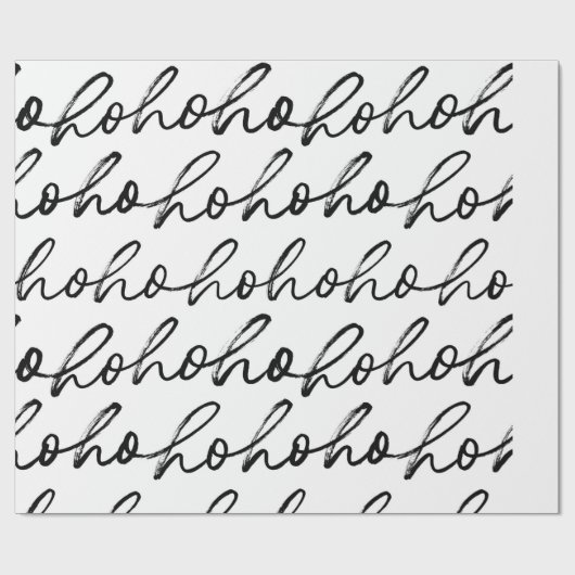 HoHoHo kerstpatroon Cadeaupapier (Vlak)