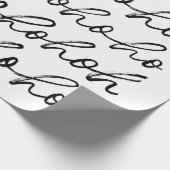 HoHoHo kerstpatroon Cadeaupapier (Hoek)