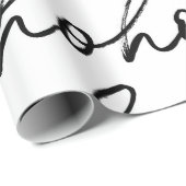 HoHoHo kerstpatroon Cadeaupapier (Rol Hoek)