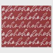 HoHoHo kerstpatroon Cadeaupapier (Vlak)