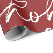 HoHoHo kerstpatroon Cadeaupapier (Rol Hoek)