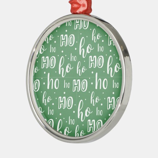 Hohoho kerstversiering metalen ornament (Links)