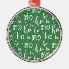 Hohoho kerstversiering metalen ornament