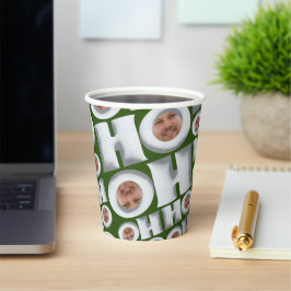 HoHoHo! Koffie van mij! Uw gezicht Papieren beker