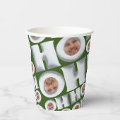 HoHoHo! Koffie van mij! Uw gezicht Papieren beker (Voorkant)