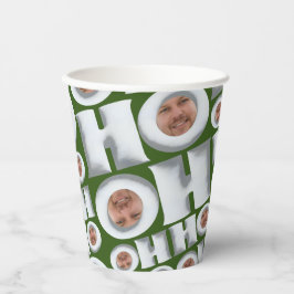 HoHoHo! Koffie van mij! Uw gezicht Papieren beker