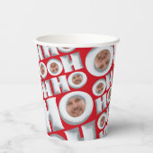 HoHoHo! Koffie van mij! Uw gezicht Papieren beker (Achterkant)