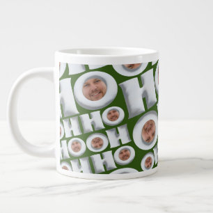 HoHoHo! Koffie van mij! Uw gezicht Papieren beker Grote Koffiekop