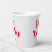 Hohoho Laten we Tipsy en Toasty Christmas Party kr Papieren Bekers (Rechts)