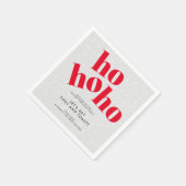 Hohoho Laten we Tipsy en Toasty Christmas Party kr Servet (Hoek)