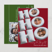 HOHOHO! Maak je eigen kerstkaart! Briefkaart (Voorkant / Achterkant)