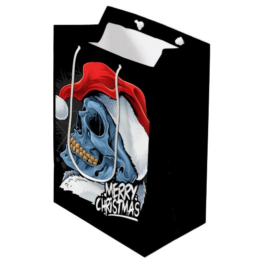 HoHoHo Medium Cadeauzakje (Voorkant Gekanteld)