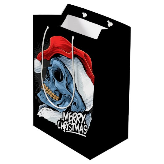 HoHoHo Medium Cadeauzakje (Achterkant Gekanteld)