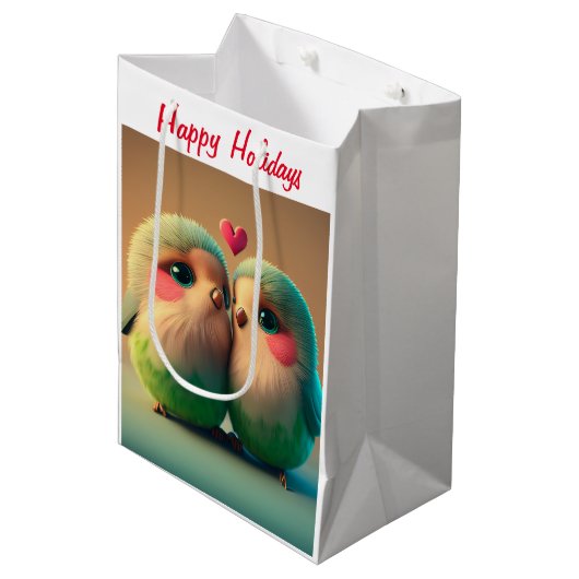 HoHoHo Medium Cadeauzakje (Voorkant Gekanteld)