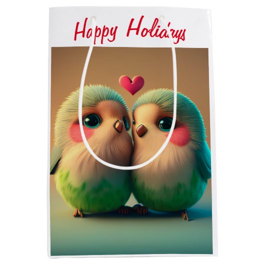 HoHoHo Medium Cadeauzakje (Voorkant)