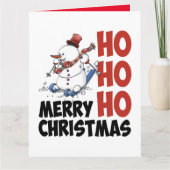 Hohoho Merry Christmas. Feestdagen Kaart (Voorkant)