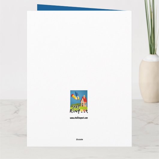 Hohoho Merry Christmas. Feestdagen Kaart (Achterkant)